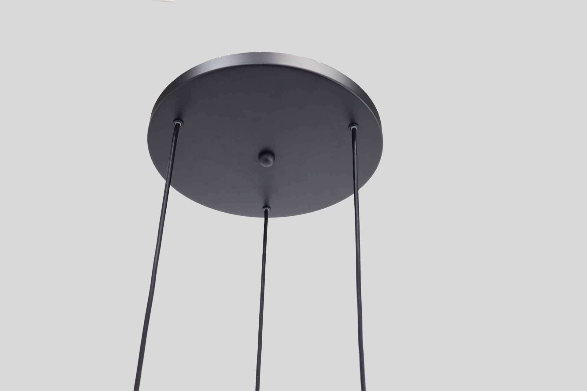Sfeervolle hanglamp MARRONE 3-lichts rond | Brons / Amber