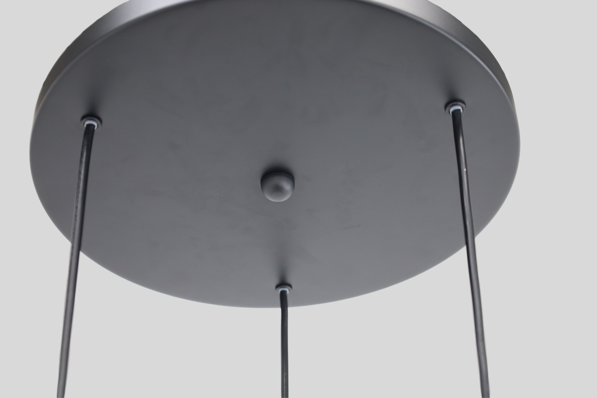 Sfeervolle hanglamp MARRONE 3-lichts rond | Brons / Amber