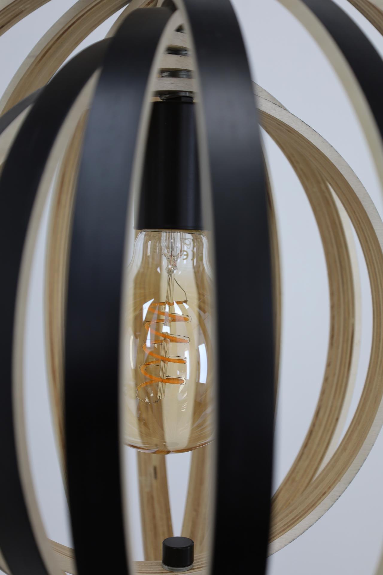 Woody Hanglamp 59 cm - Tijdloze Sfeer en Natuurlijke Elegantie