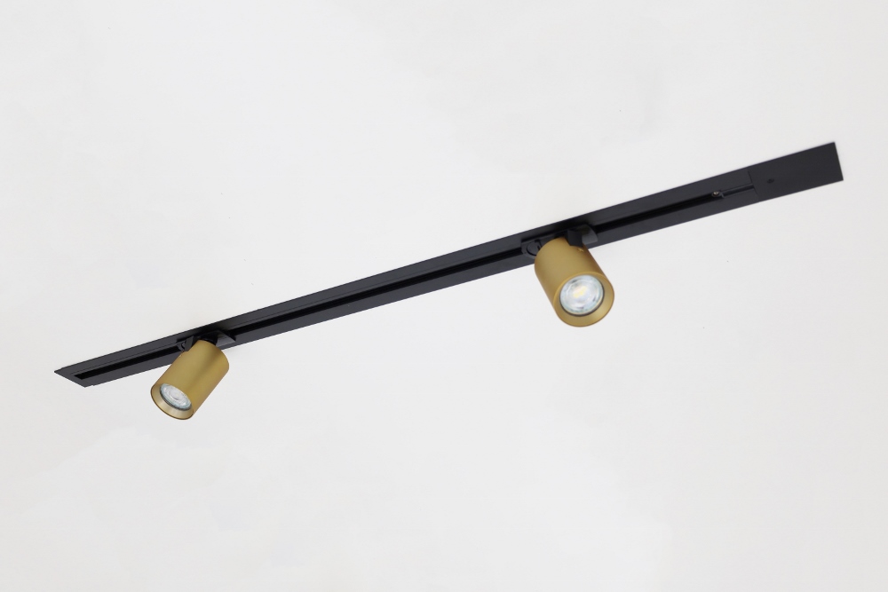 Losse 1-fase INBOUW spanningsrail LUNA | Zwart 2 meter