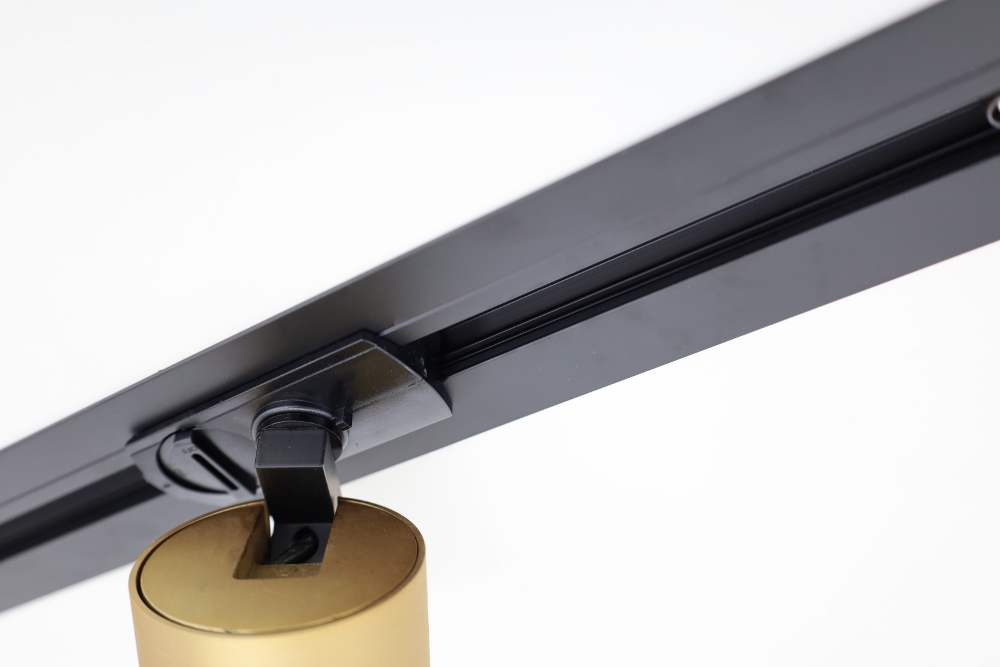 Losse 1-fase INBOUW spanningsrail LUNA | Zwart 2 meter
