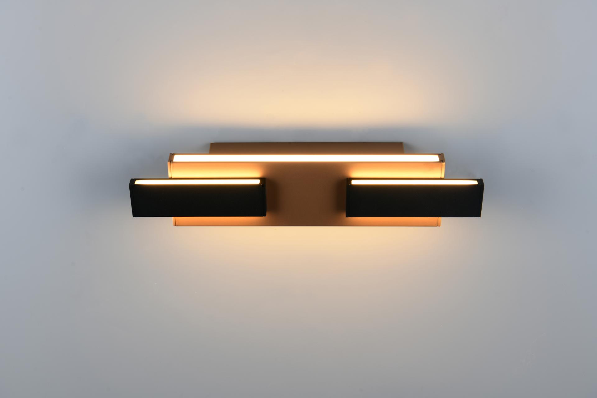 Musterring stijlvolle wandlamp RIVERA | Zwart / Coffee