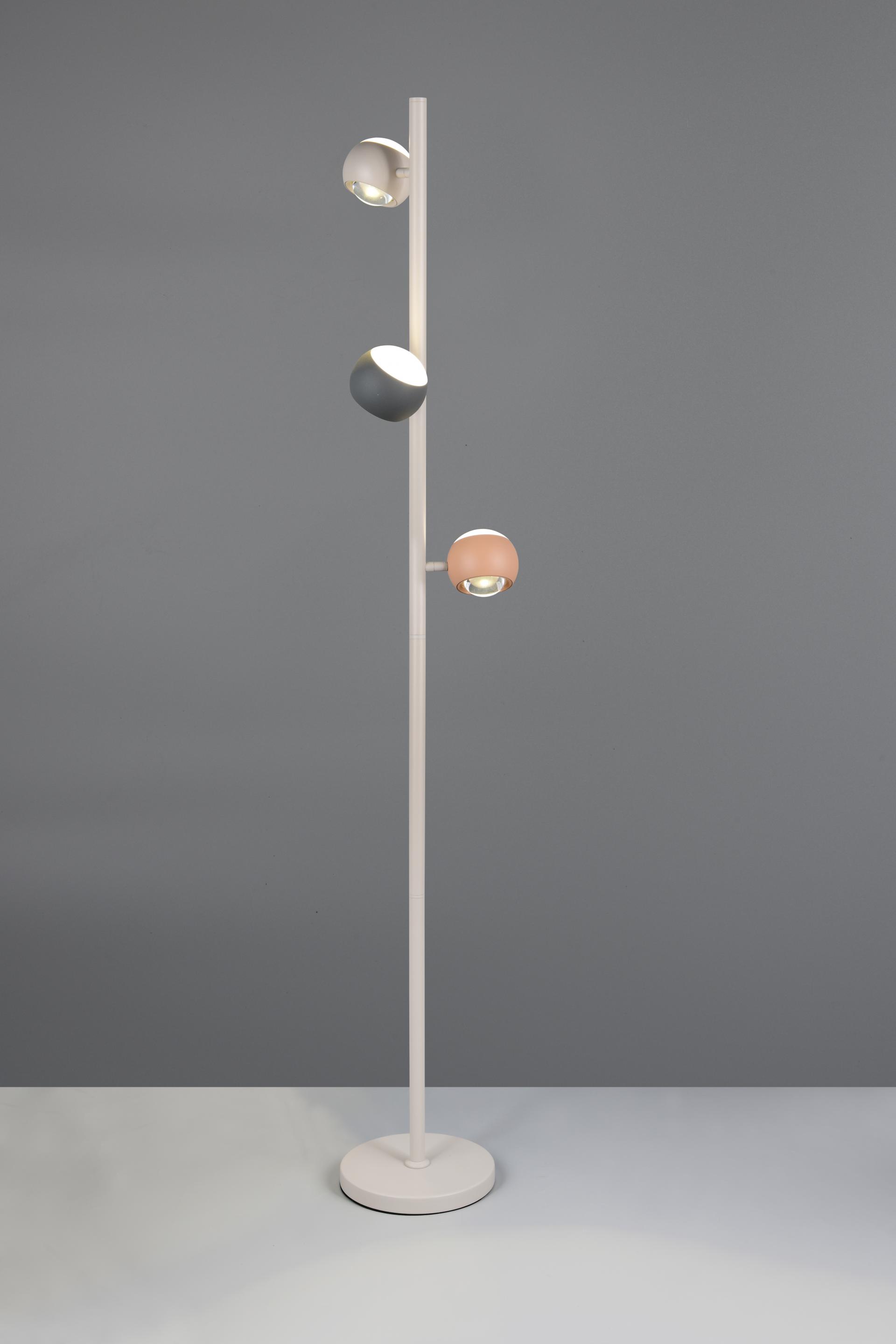 Musterring stijlvolle vloerlamp CANNON 3-lichts | Multi Color