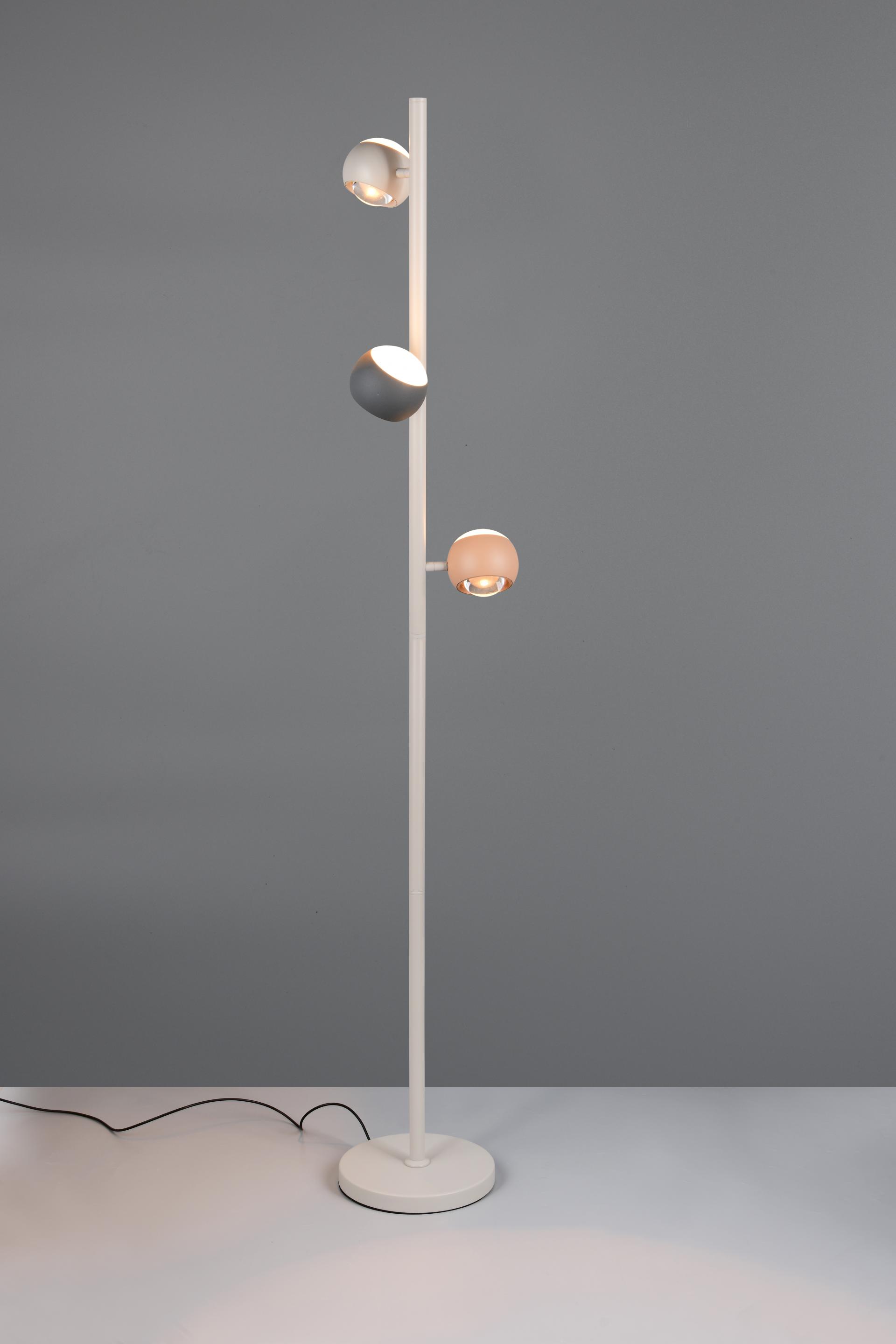 Musterring stijlvolle vloerlamp CANNON 3-lichts | Multi Color