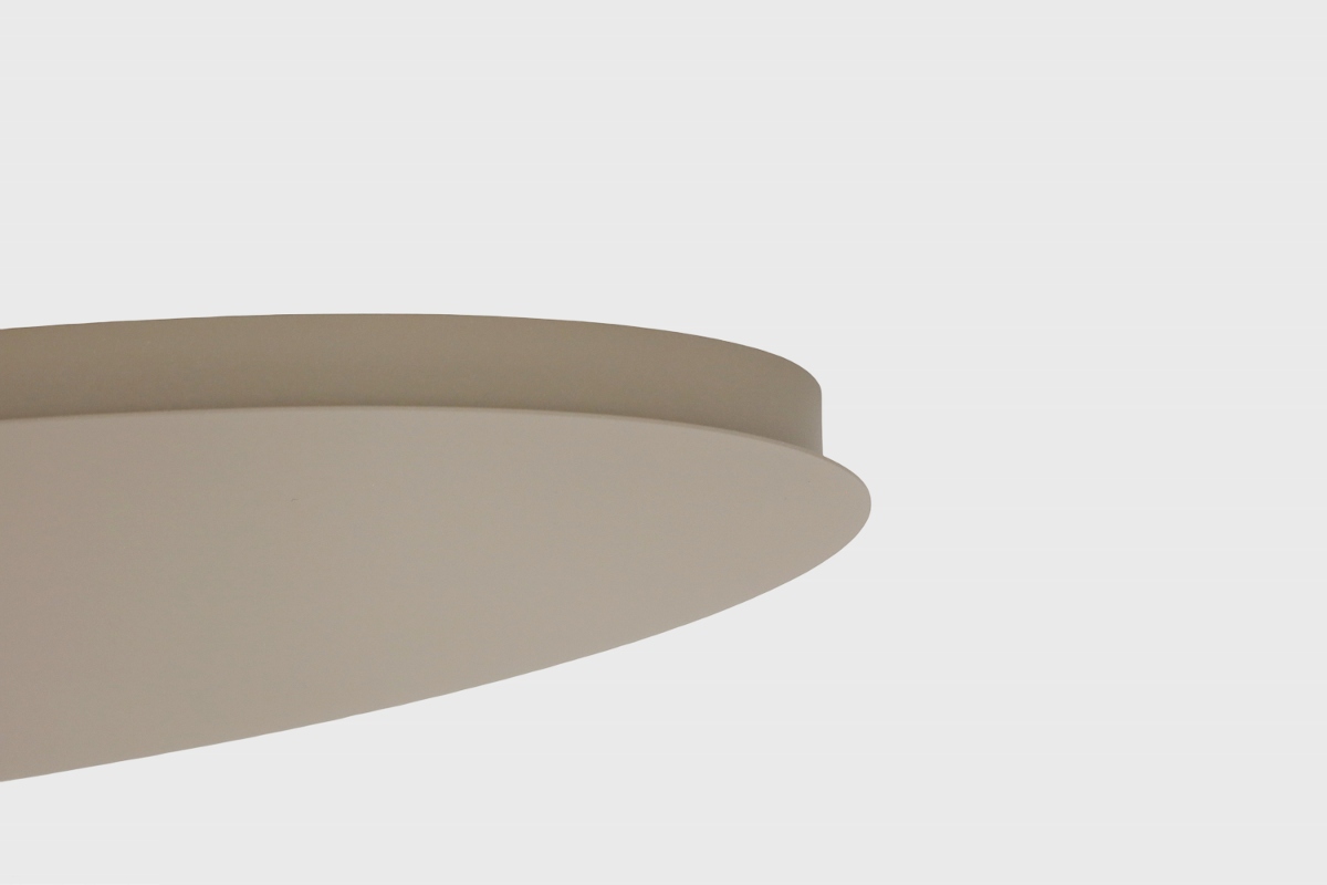 Ovalen stalen plafondbalk PRO LINE 140 x 50 cm | Zand / Quartz