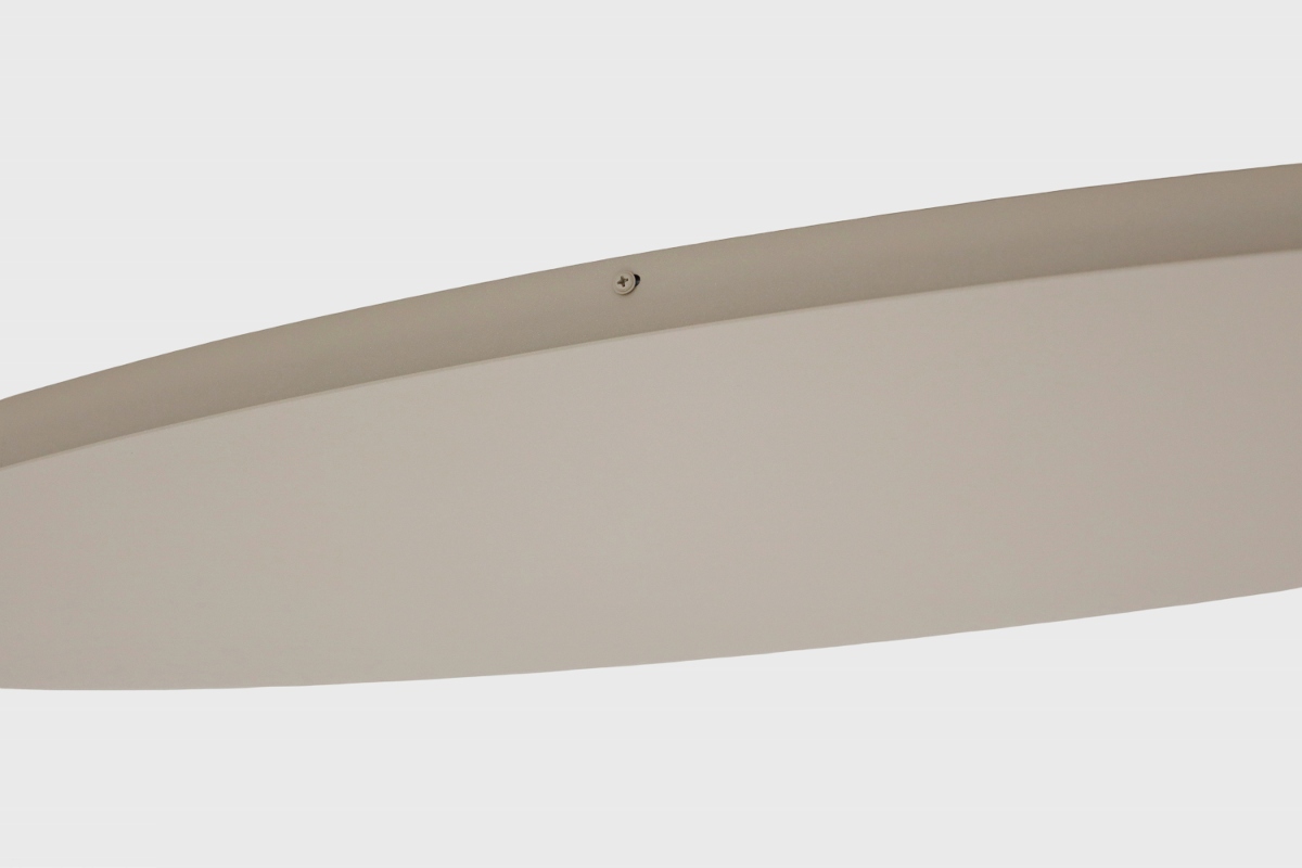Ovalen stalen plafondbalk PRO LINE 140 x 50 cm | Zand / Quartz