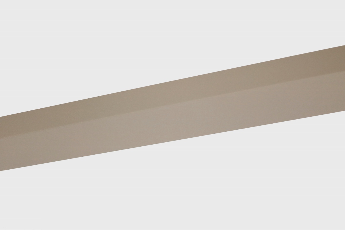 Stalen plafondbalk PRO LINE voor lampen 150 x 9,5 cm | Zand / Quartz