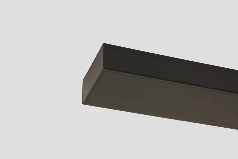 Stalen plafondbalk PRO LINE voor lampen 120 x 9,5 cm | Zwart
