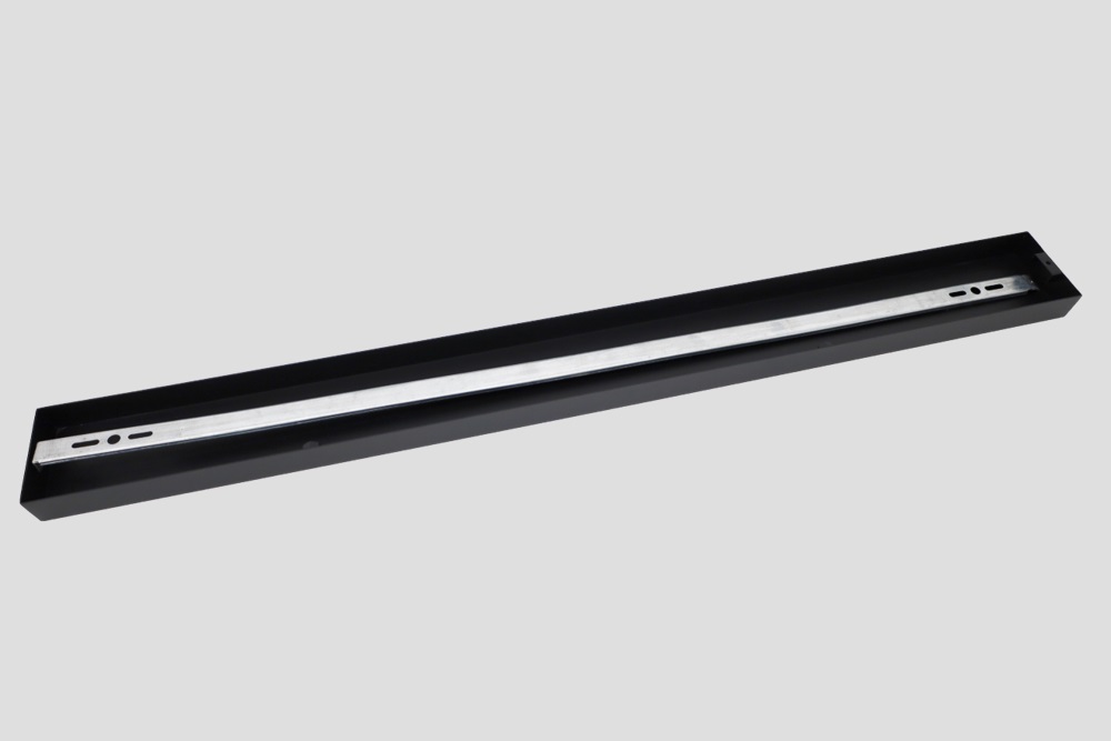 Stalen plafondbalk PRO LINE voor lampen 175 x 9,5 cm | Zwart