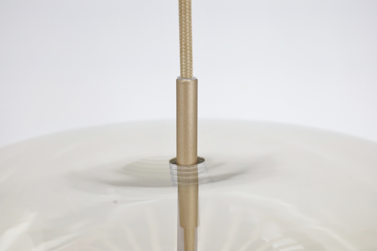 Sfeervolle hanglamp SAINT | Zwart/ Amber-Brons