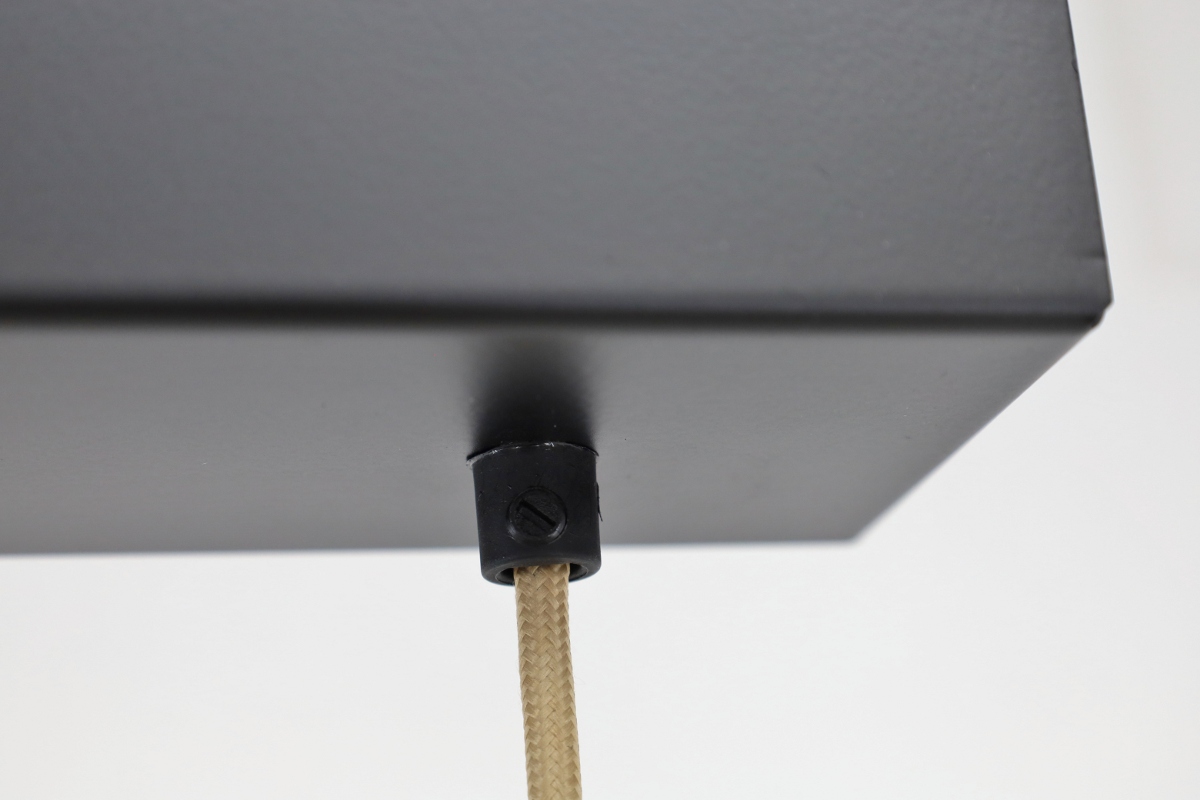 Sfeervolle hanglamp SAINT | Zwart/ Amber-Brons