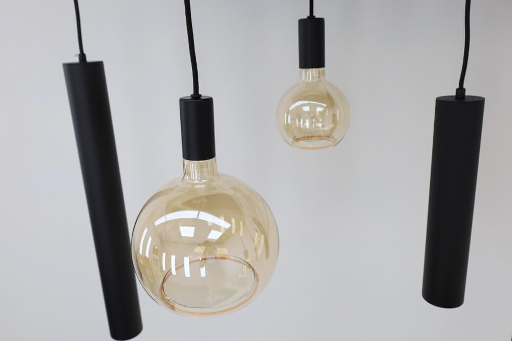 Hanglamp RAVI ovaal 140 x 50 cm 8-lichts zwart | Compleet