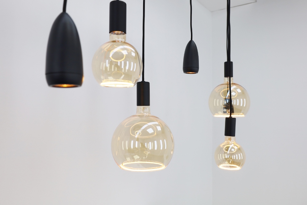 Hanglamp DAVI 130 x 25 cm 7-lichts zwart | Compleet