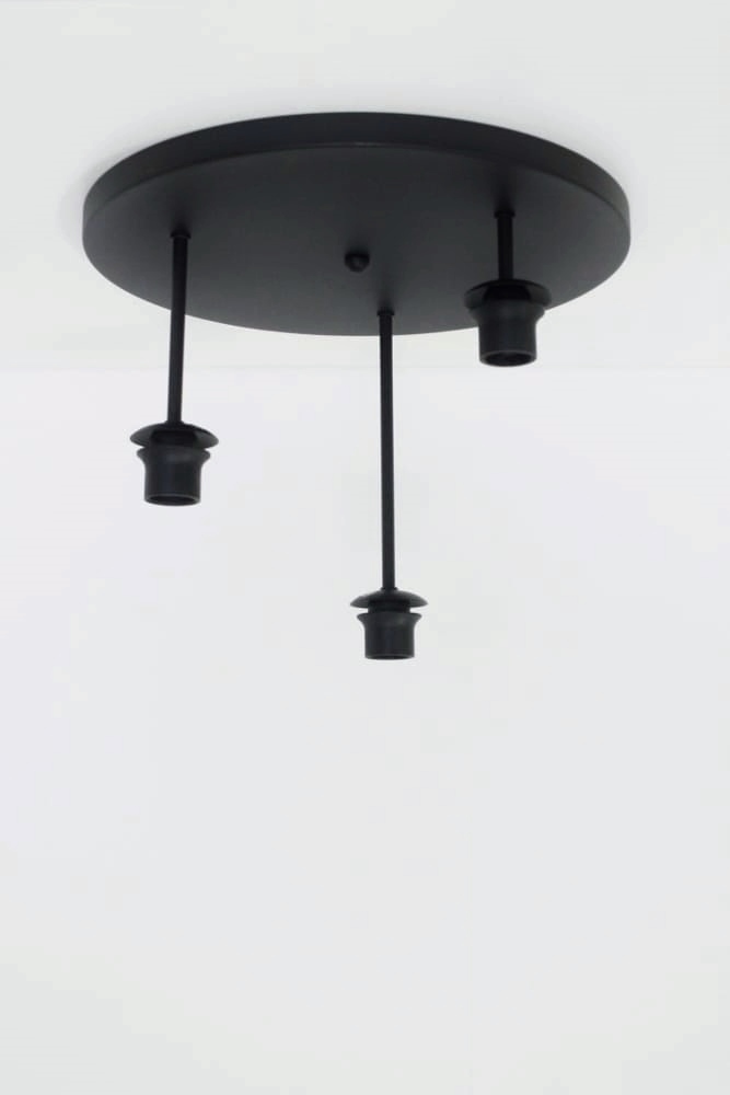 Zwarte plafondlamp EEFF smoke zwart | 3-lichts