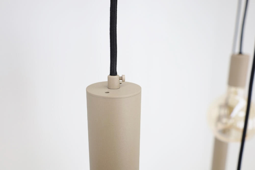 Hanglamp RAVI ovaal 140 x 50 cm 8-lichts zand / quartz | Compleet