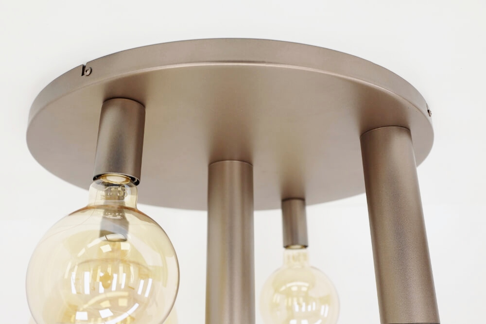 Plafondlamp RAVI &Oslash; 50 cm 5-lichts champagne | Compleet