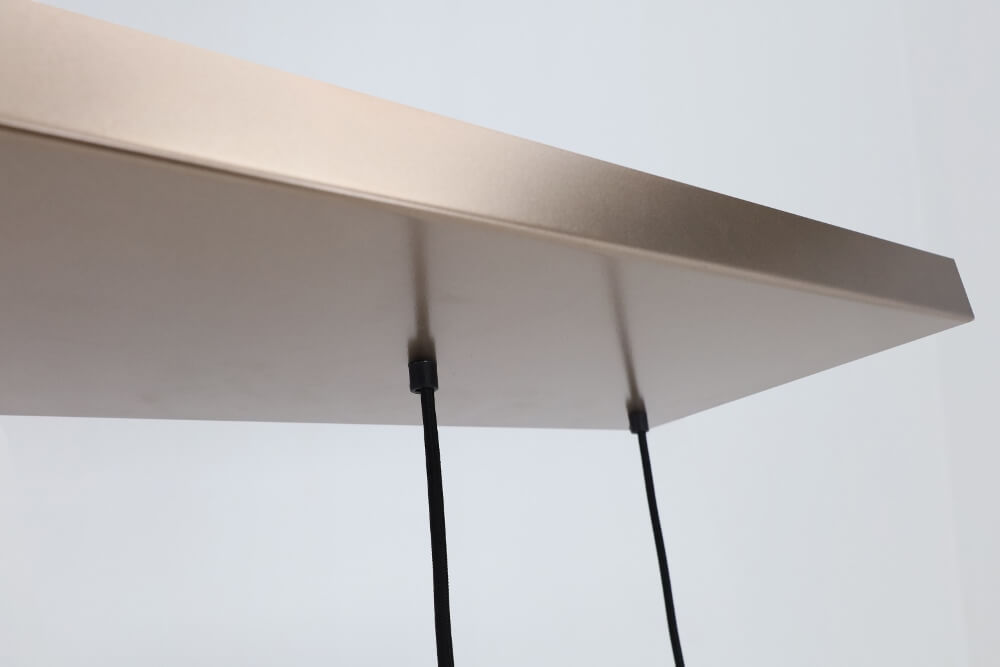 Hanglamp RAVI 160 x 25 cm 8-lichts champagne | Compleet