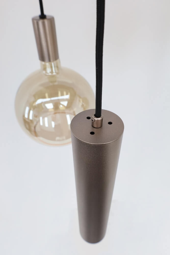 Hanglamp RAVI 160 x 25 cm 8-lichts champagne | Compleet