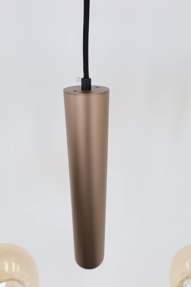 Hanglamp RAVI 160 x 25 cm 8-lichts champagne | Compleet