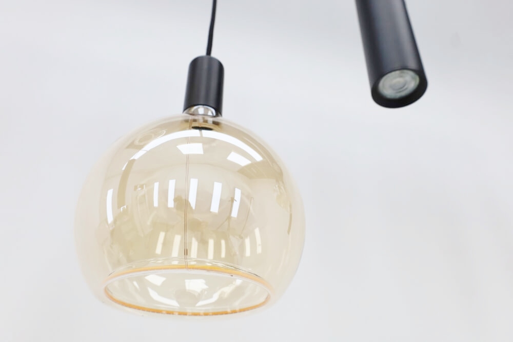 Hanglamp RAVI 200 x 25 cm 11-lichts zwart | Compleet