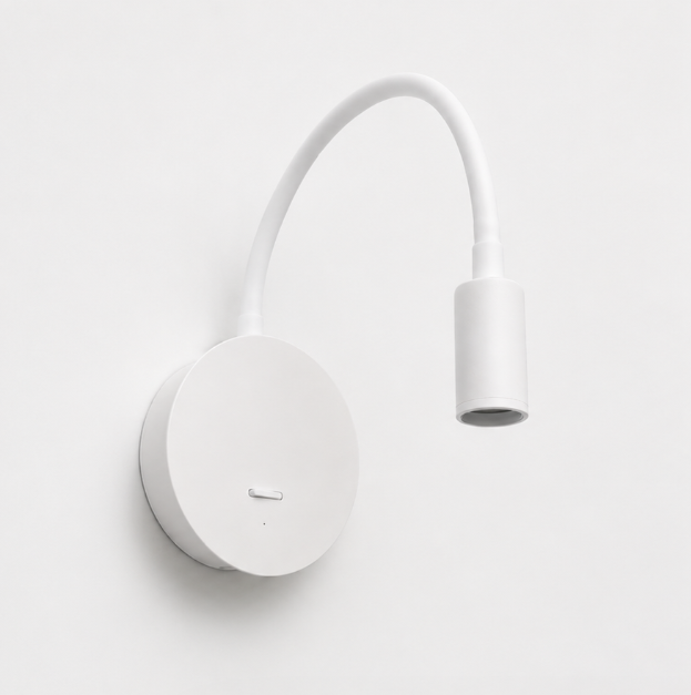 Flexibele oplaadbare WISPO wandlamp met touch dimmer| Wit