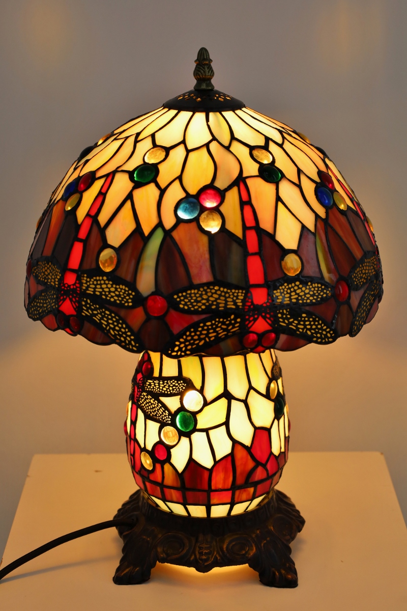 Klassieke tafellamp TIFFANY | Glas in loods