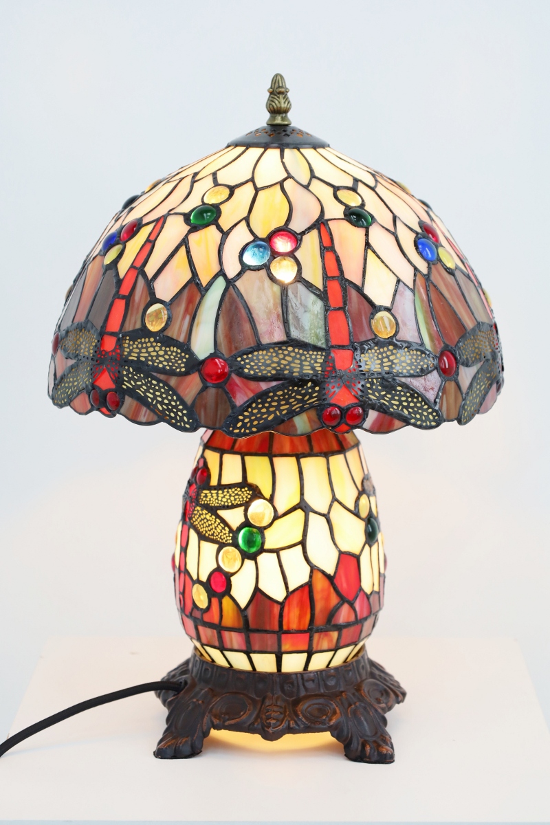 Klassieke tafellamp TIFFANY | Glas in loods