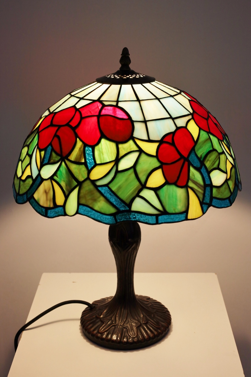 Klassieke tafellamp TIFFANY | Glas in loods
