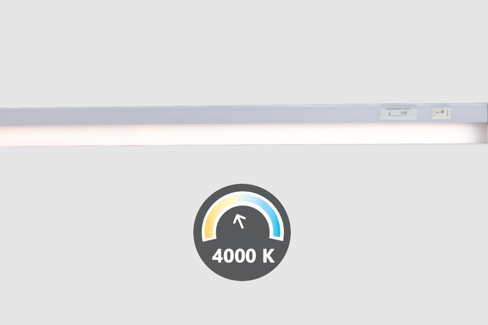 LED T5 keuken- onderbouw armatuur TUBO wit 60 cm | Lichtkleur aanpasbaar