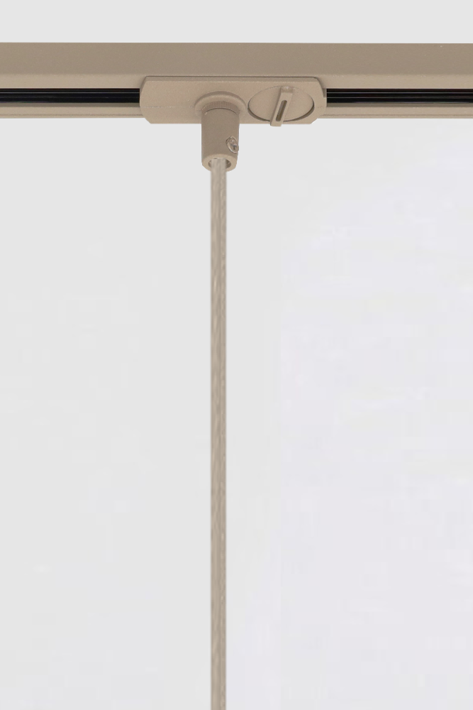 Koker hanglamp CHALA 25 cm voor LUNA spanningsrail | Zand / Quartz