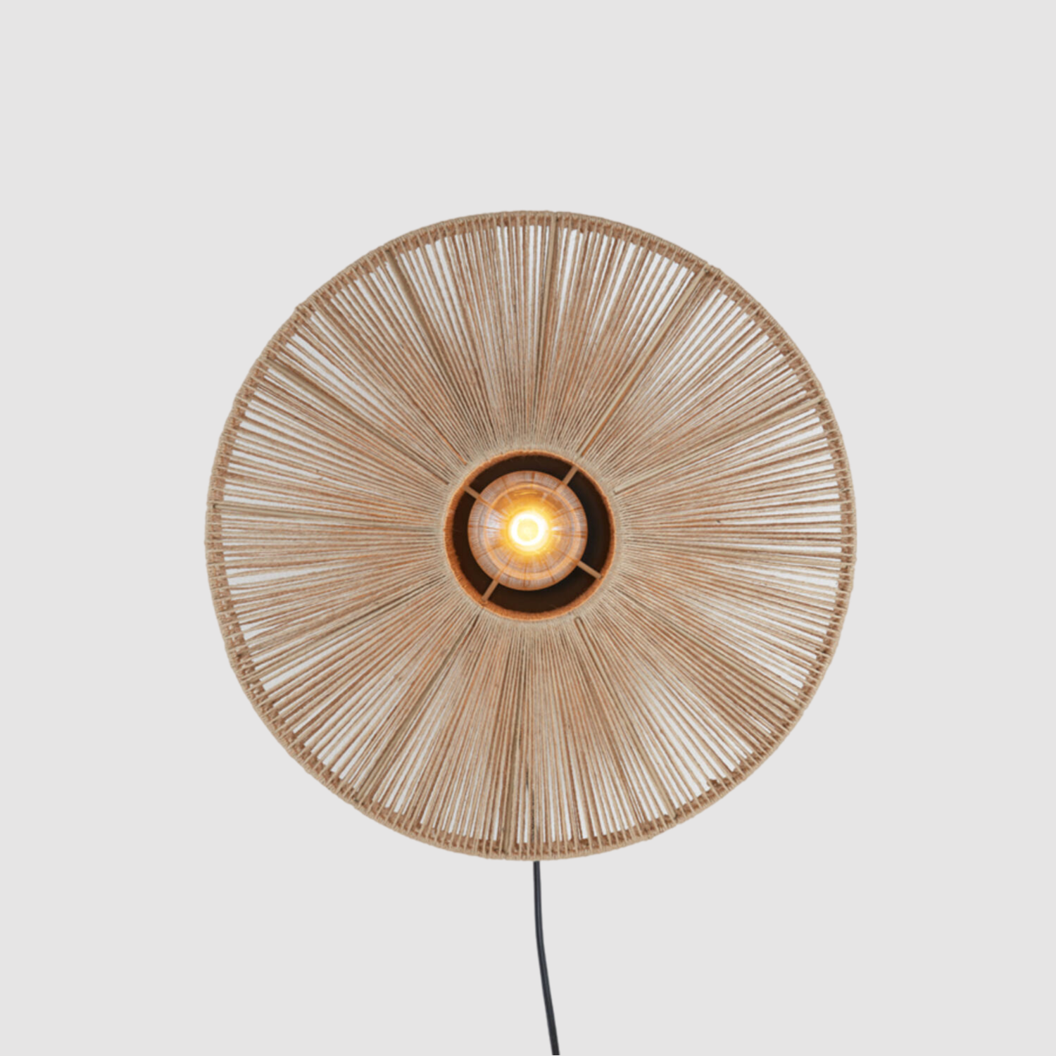 Jute Wandlamp Lyra naturel | Ø 43 cm