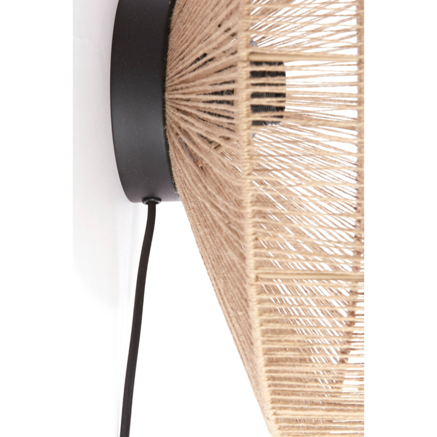 Jute Wandlamp Lyra naturel | Ø 43 cm
