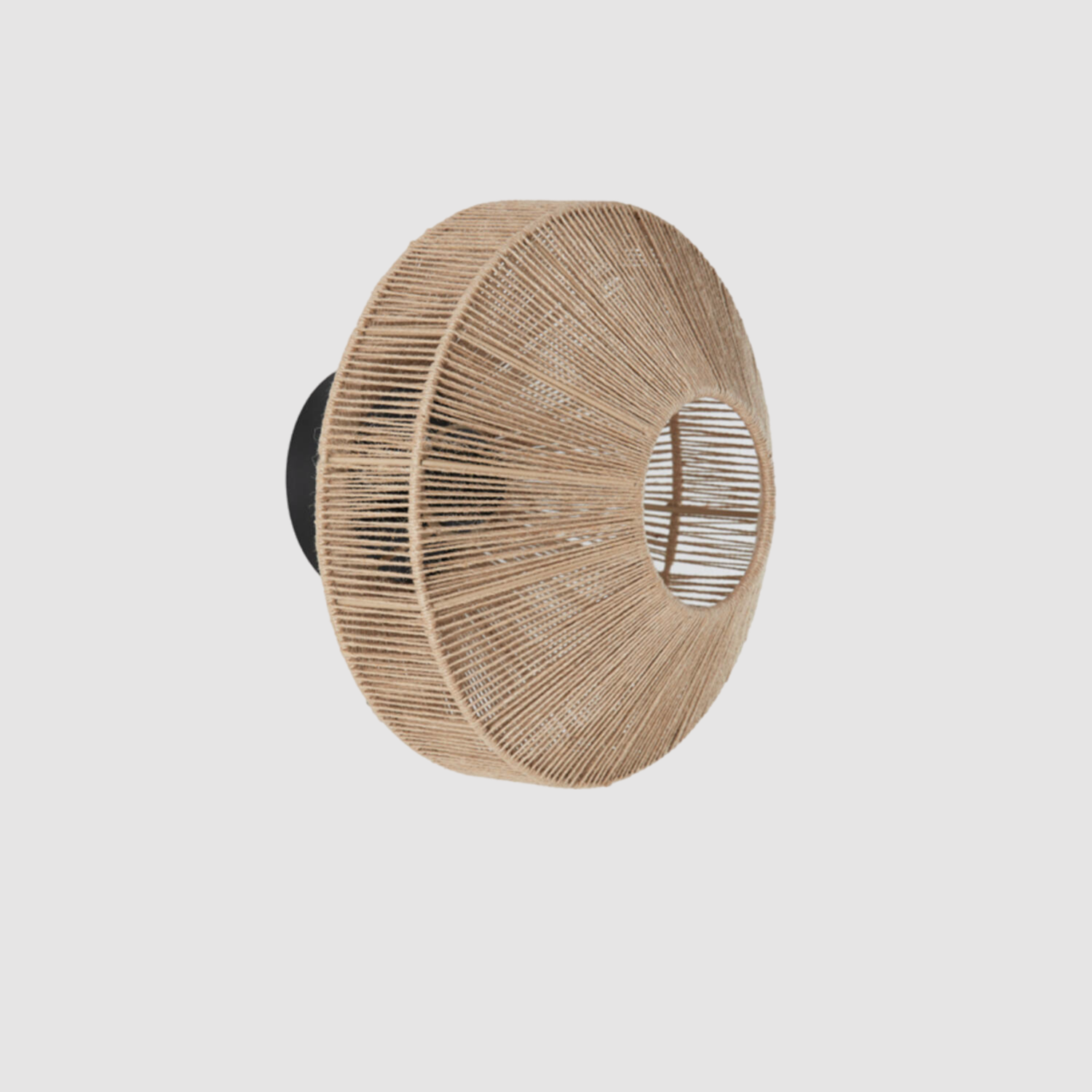 Jute Wandlamp Lyra naturel | Ø 31 cm