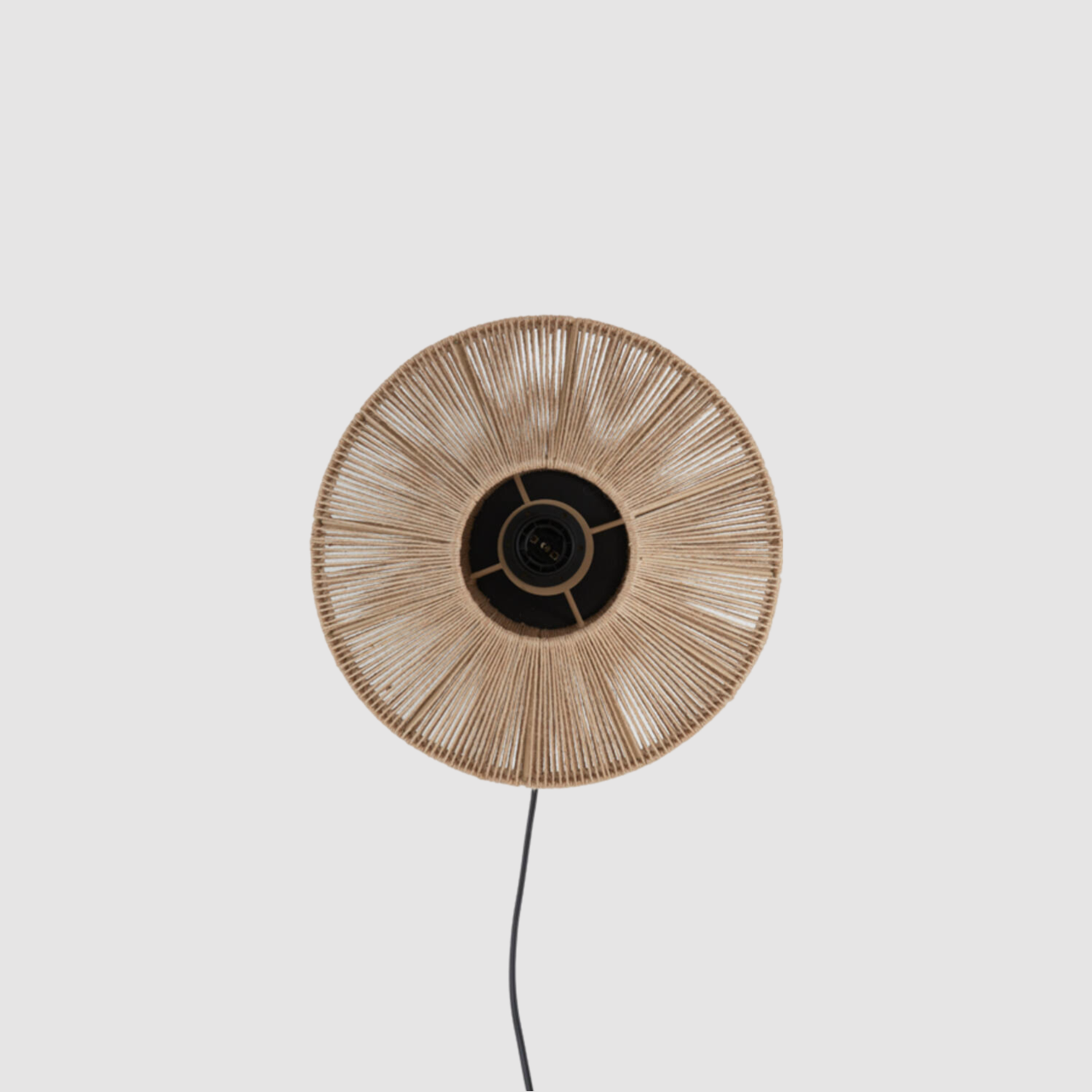 Jute Wandlamp Lyra naturel | Ø 31 cm