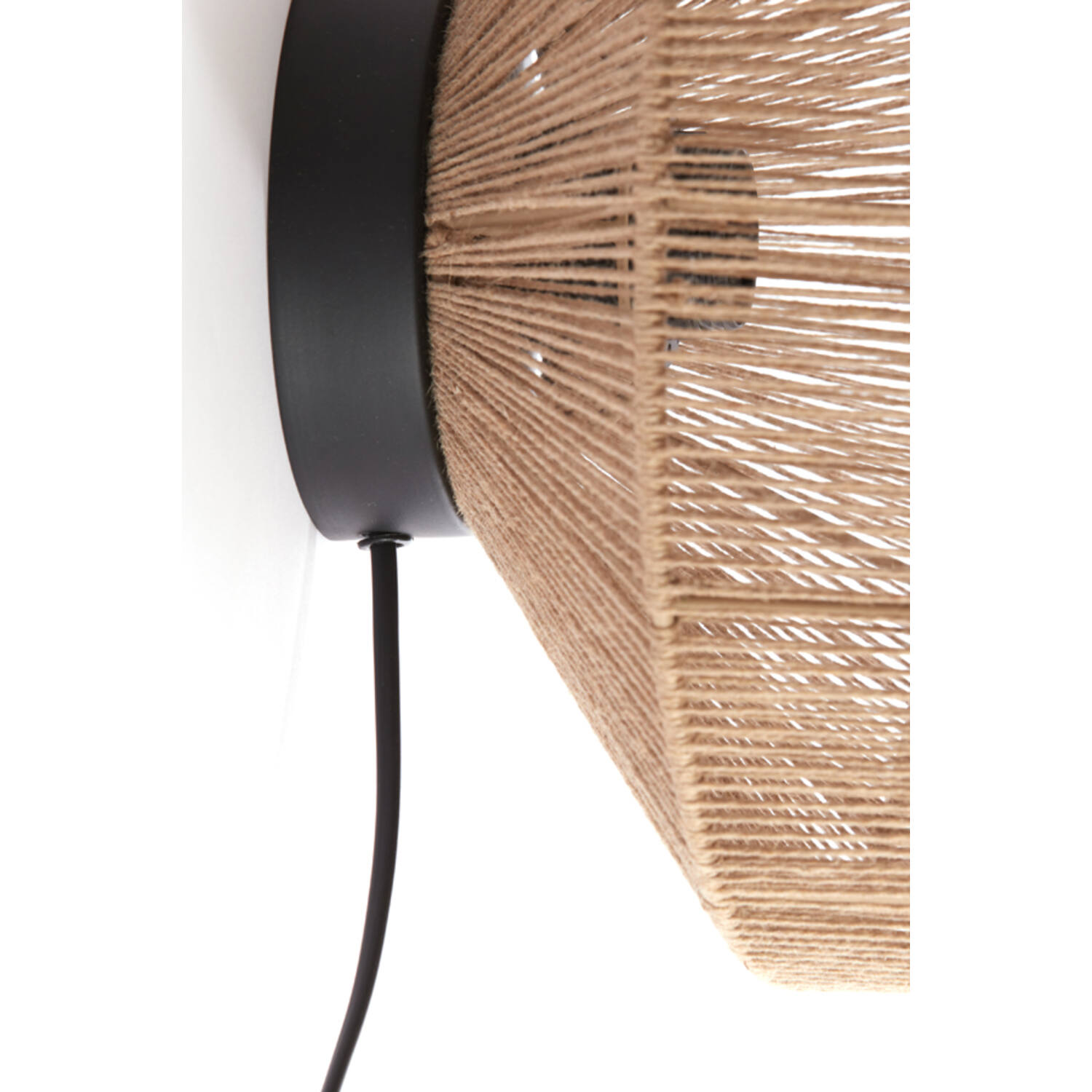 Jute Wandlamp Lyra naturel | Ø 31 cm