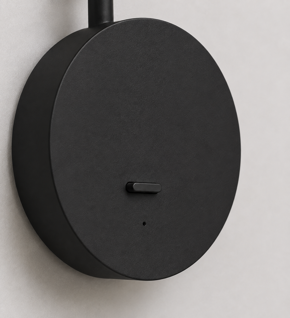 Flexibele oplaadbare WISPO wandlamp met touch dimmer| Zwart