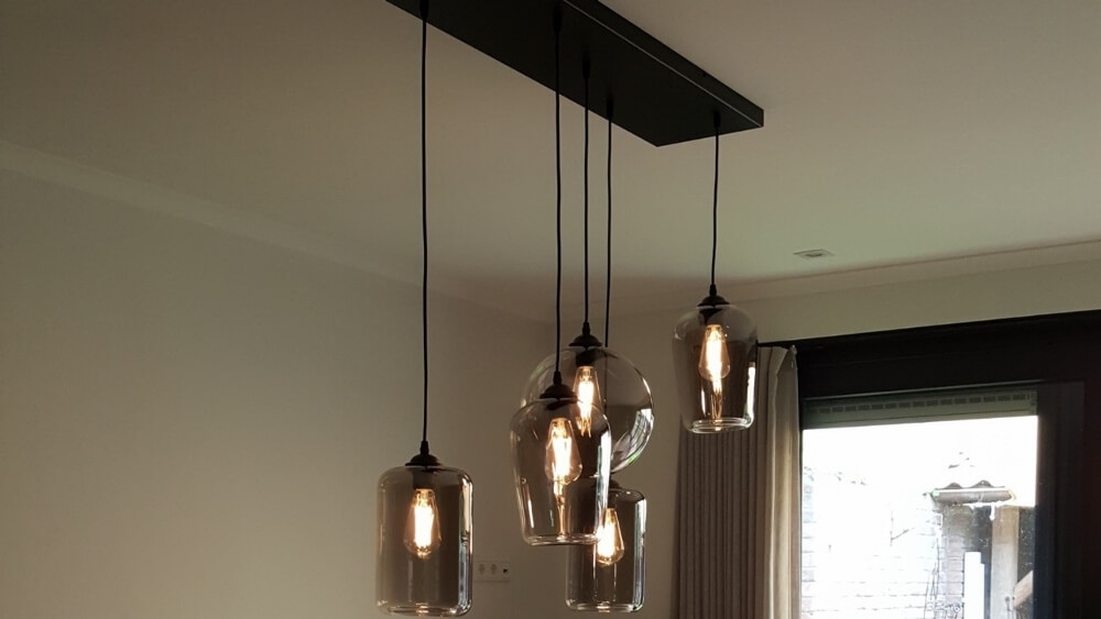 Brede stalen plafondbalk PRO LINE voor lampen 100 x 25 cm | Wit
