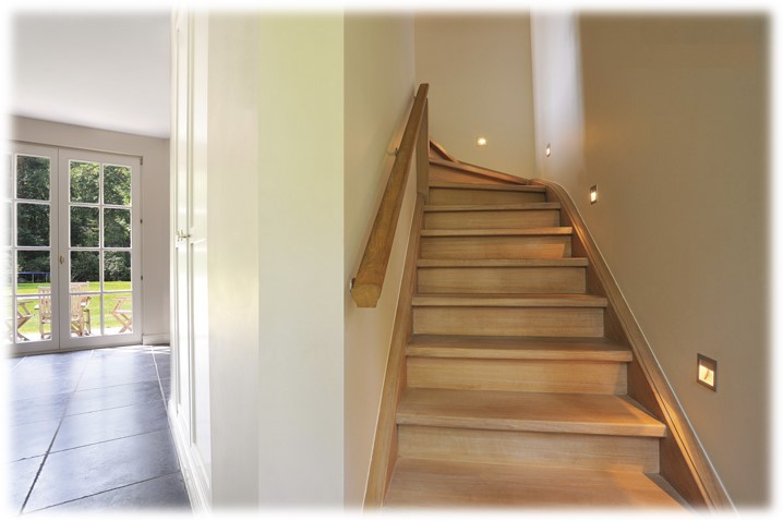 Trapverlichting / Inbouw wandlamp CROOK I LED warm wit | Antraciet / grijs