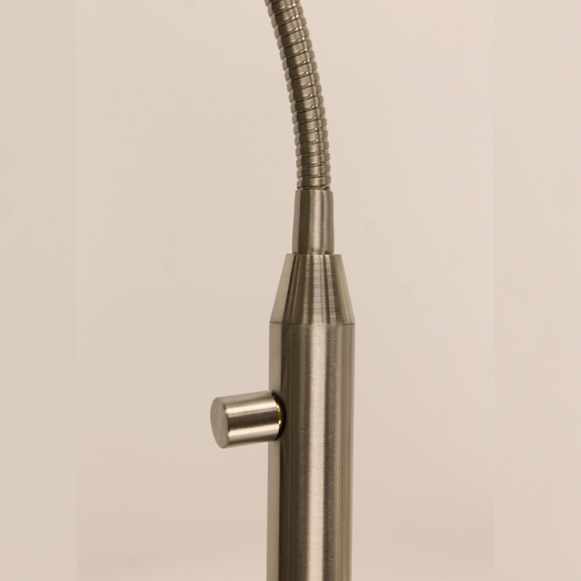 Strakke bedklemlamp | GU10 fitting | Nikel mat