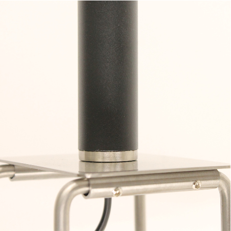 Strakke bedklemlamp | GU10 fitting | Zwart