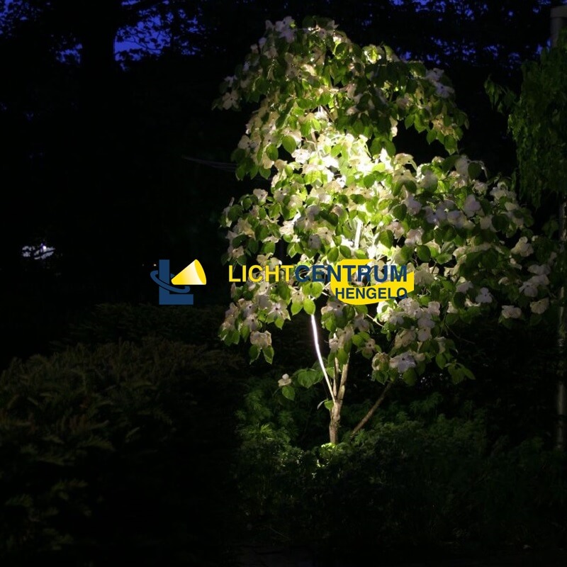 Grondspot / Tuinspot GROUND I rond met 2 wartels | Staal
