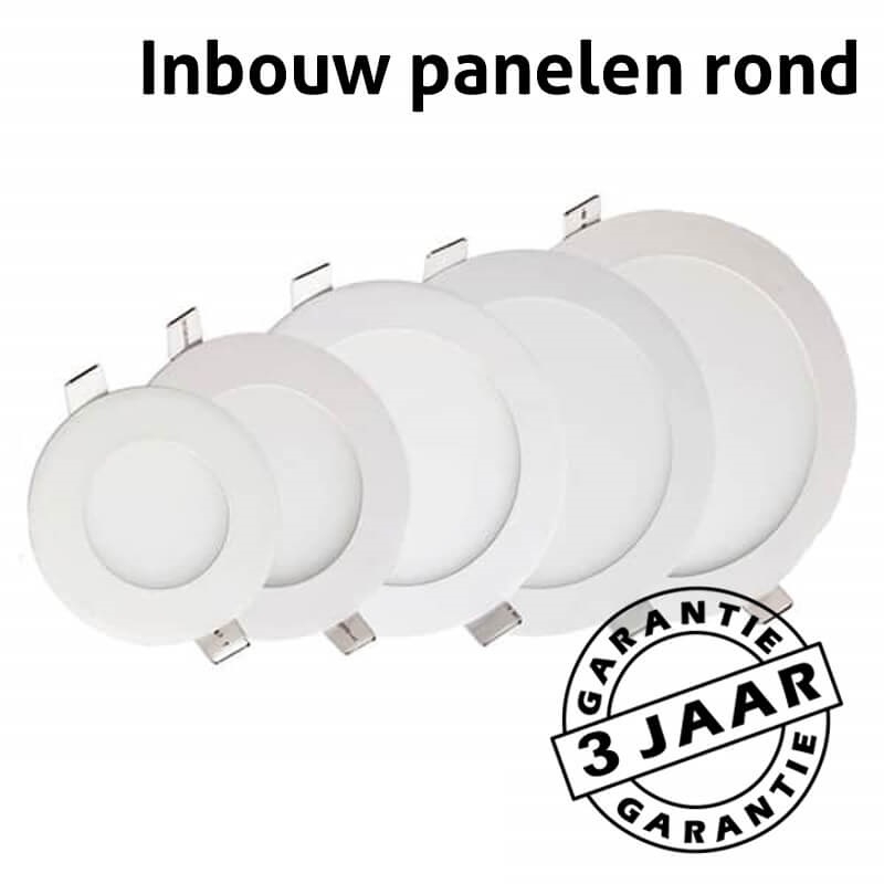 Inbouw CCT LED paneel 24 watt downlight IP44 rond Ø 24 cm | Kleur instelbaar