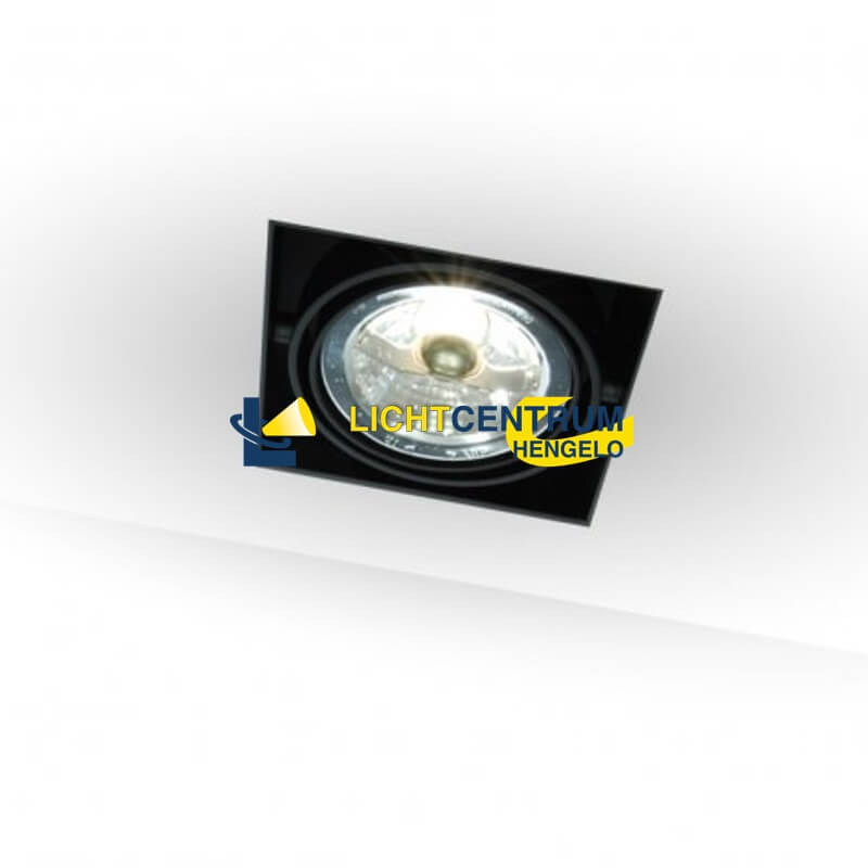 TRIMLESS vierkante inbouwspot AR70 DOUBLE wit