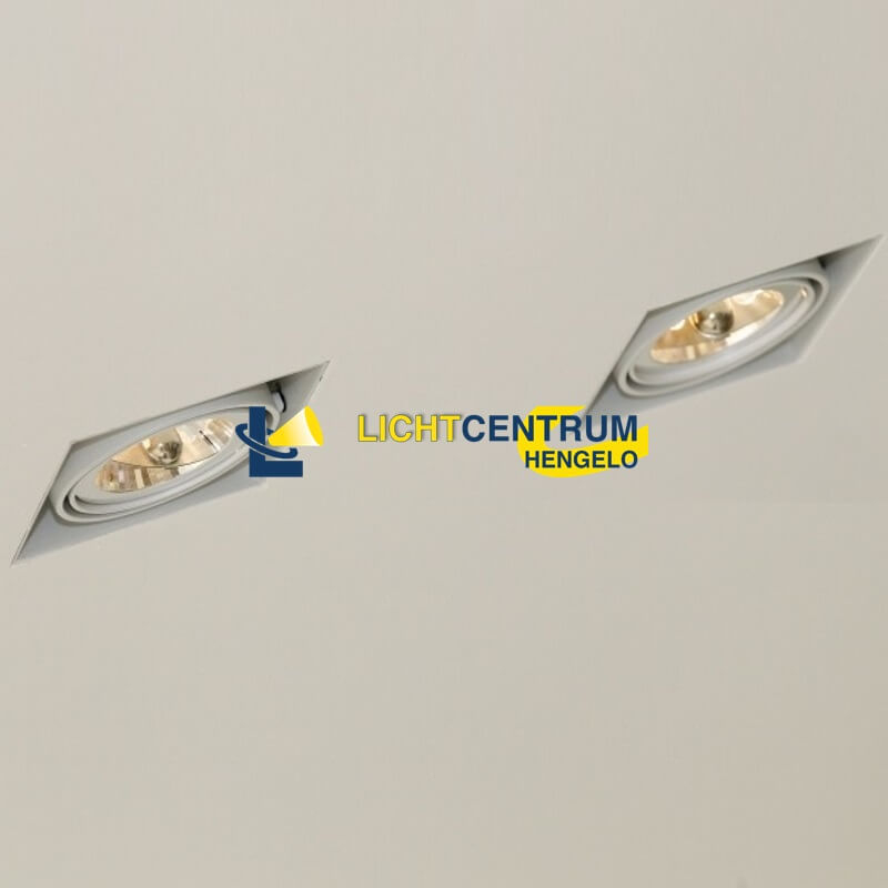 TRIMLESS vierkante inbouwspot AR70 wit