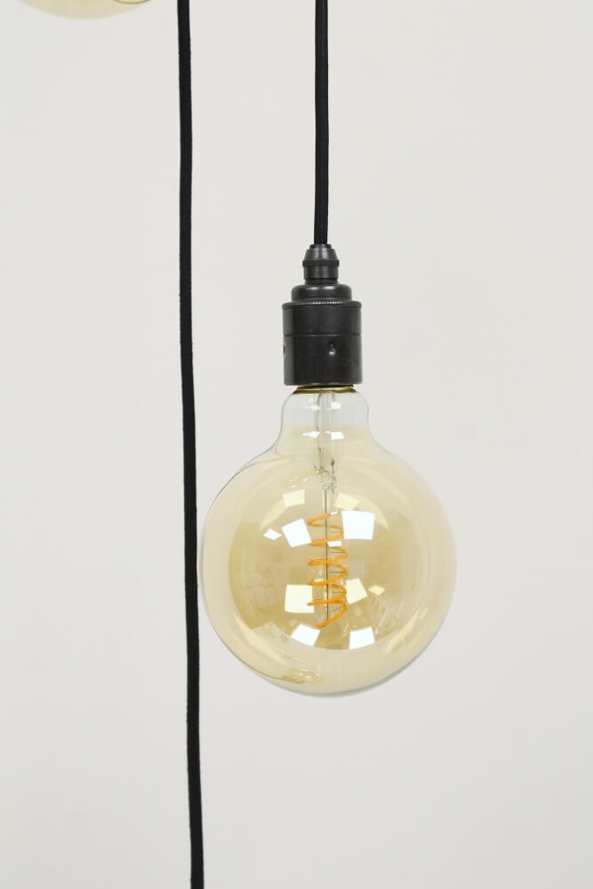 Hanglamp NUMBER THREE zwart | Excl. lichtbron