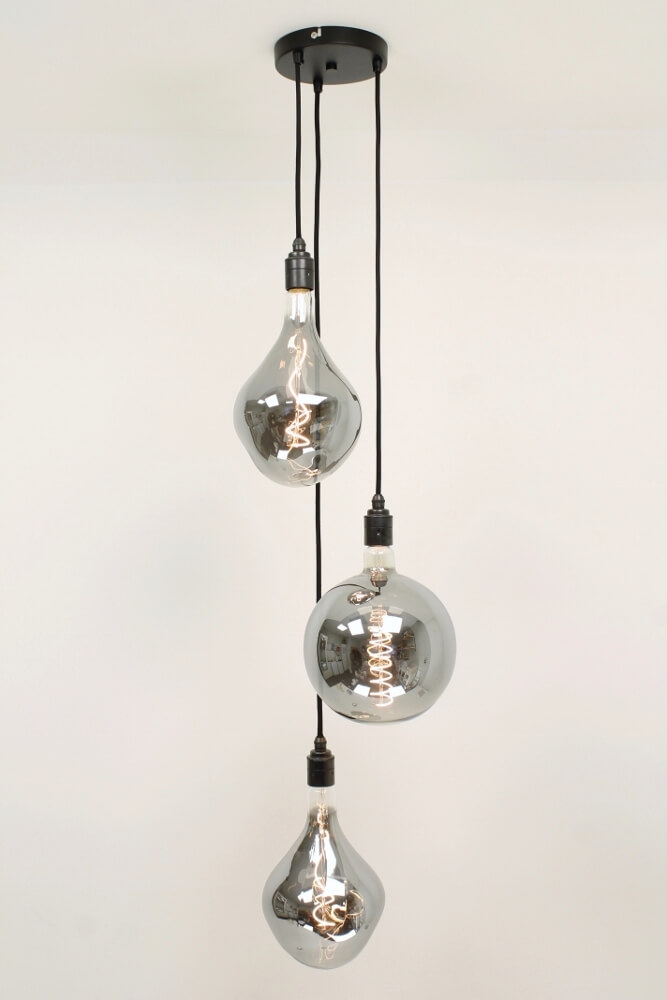 Hanglamp NUMBER THREE zwart | Excl. lichtbron
