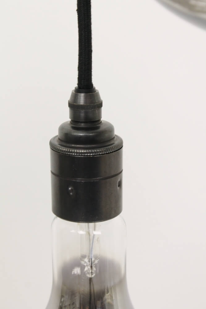 Hanglamp NUMBER THREE zwart | 3 dimbare GIANTS SMOKE