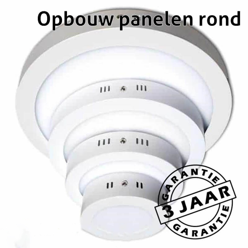 Opbouw CCT LED paneel 24 watt downlight IP44 rond Ø 24 cm | Kleur instelbaar