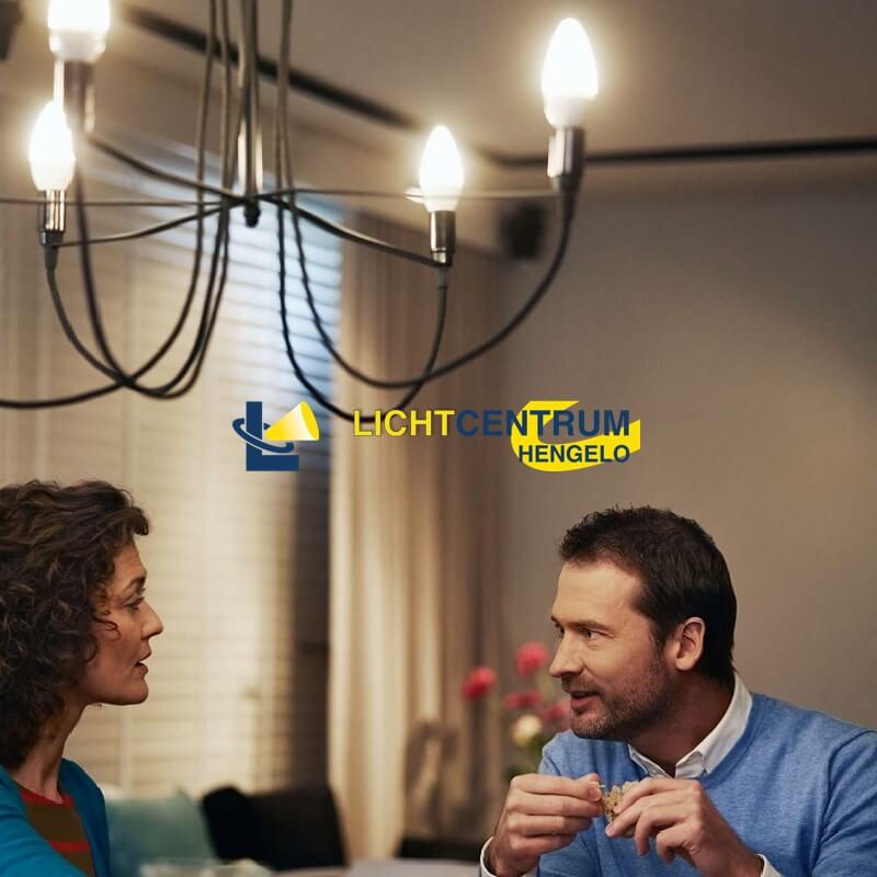 Philips LED kaarslamp 25 watt (4W) E14 | Mat 3 stuks
