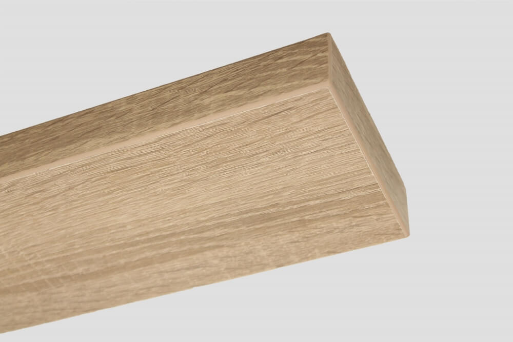 Houten plafondbalk voor lampen 170 cm | Gemelamineerd eiken